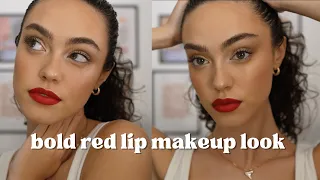 Dewy Skin | Red Lip | MAKEUP LOOK