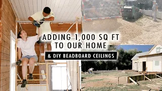 Starting Our 1,000 SQ FT Addition + DIY Beadboard Ceilings | XO, MaCenna