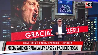 🗣Giro negociador de Javier Milei y festejo del primer gol en Diputados: Editorial de Maxi Montenegro