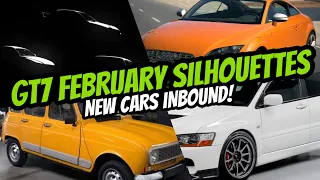 Evo is Coming! | GT7 February Update Silhouettes | Mitsubishi | Renault | Audi | Gran Turismo 7