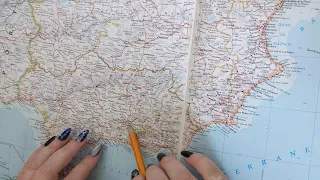 ASMR ~ Andalusia, Spain History & Geography ~ Soft Spoken Map Tracing Google Earth