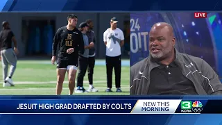 Jesuit High School football coach raves about Sacramento's Laiatu Latu being drafted into NFL