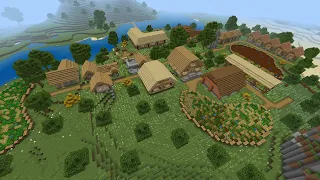 Строю красивую деревню  #minecraft