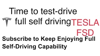 FSD Auto-Pilot test. Used 1 month FREE #TESLA Full Self Driving.