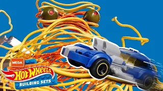 ELLIOT VS. EL MONSTRUO DE ESPAGUETI 🍝🍽️  | MegaDrome | @HotWheelsEspanol