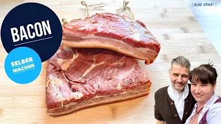 Bacon selber machen | hausgemachter geräucherter Speck