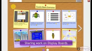 5 - Sharing work with display boards in Purple Mash USA
