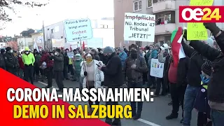 Corona-Maßnahmen: Demo in Salzburg