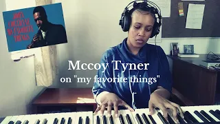 What Mccoy Tyner does on "my favourite things"