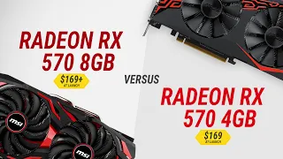 Radeon RX 570 8GB vs Radeon RX 570 4GB in 20 games in 2020 | Full HD