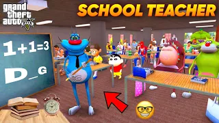 Oggy Became School Teacher In His School & playing Hide n Seek Competition in GTA 5!