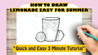 How to draw Lemonade Easy For Summer