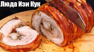 🎄СОЧНЫЙ МЯСНОЙ РУЛЕТ на Новый год 2024, мясная закуска, Люда Изи Кук, мясное меню новогодний стол