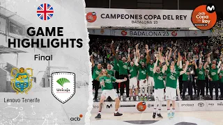 Lenovo Tenerife - Unicaja (80-83) GAME HIGHLIGHTS | Copa del Rey Badalona 2023