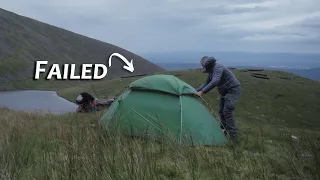 My Tent Failed in Heavy Rain & Strong Wind