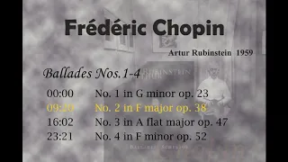 Chopin Ballades 1, 2, 3 and 4 (Artur Rubinstein,1958)