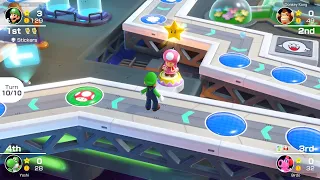 Mario Party Superstars #483 Space Land Luigi vs Yoshi vs Birdo vs Donkey Kong
