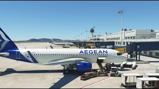 MSFS | A3 376 Athens - Mykonos | A3 377 Mykonos - Athens | Aegean Airlines | A320neo