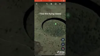 Secret in google earth (El Ojo Argentina) the flying island