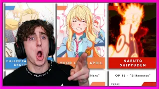 Best Anime Openings of All Time *REACTION*