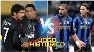 IBRAHIMOVIC e ADRIANO vs RONALDINHO e PATO | Inter vs Milan derby