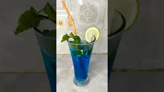 Blue Mojito Recipe | Blue Curacao Lemonade | Mojito Recipe  #shorts