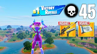 45 Elimination  Solo Vs Squads "Build / ZeroBuild" Wins Full Gameplay (Fortnite Chapter 5 Season 2)