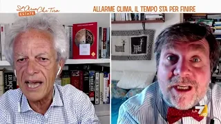 Allarme clima, Federico Rampini contro Luca Mercalli: "Mi lasci finire senza interrompermi se ...