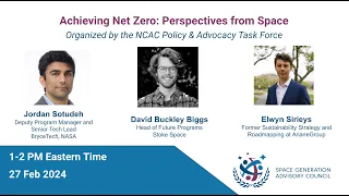 NCAC Webinars -- Achieving Net Zero: A Space Industry Perspective