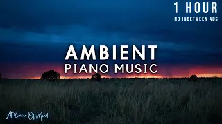 Ambient Piano Music | Soft Rain Sounds, Relaxing Music For Sleep, Stress Relief, Calm Wind Ambience