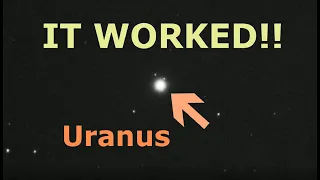 I DID IT!  I Captured Uranus Moving Through Space #shorts