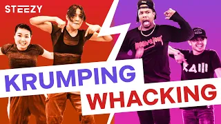 Krump vs. Whacking – Dancers Learn Each Other’s Styles! | STEEZY.CO