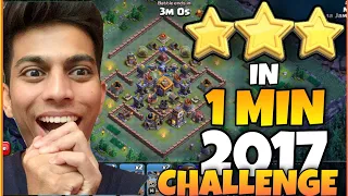 COC 2017 CHALLENGE EASILY 3 STAR IN ONE MINUTE KLAUS SUMIT 007 JUDO SLOTH MANAN @sumit007yt