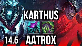 KARTHUS vs AATROX (TOP) | Quadra, 65% winrate | NA Challenger | 14.5