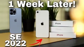 1 Week After Moving From iPhone 13 Pro To iPhone SE 2022 !