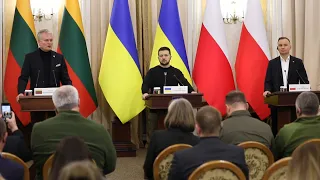 Presidentes da Lituânia e da Polônia se reúnem com Zelensky em Lviv