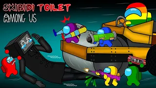 Interesting | 어몽어스 sits on TV man rolling machine (Skibidi Toilet 71) | Funny Among Us Animation