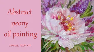 Painting process oil/ The pink flower #oilpainting #flowerspainting #paintingforbeginners
