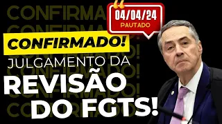 DIA 04/04/24 CONFIRMADO JULGAMENTO A CORREÇÃO DO FGTS ADI 5090 STF #fgts