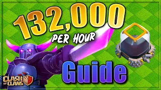 HOW TO FARM 132,000 DARK ELIXIR PER HOUR!  (if you do the math)