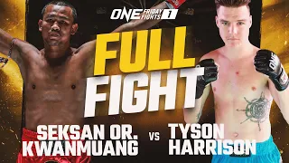 INSANE MUAY THAI SLUGFEST 🥊🔥 Seksan vs. Tyson Harrison | ONE Championship Full Fight