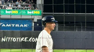 Anthony Volpe RBI Triple! Behind Home Plate View - A’s vs. Yankees 4/24/2024 - Yankee Stadium