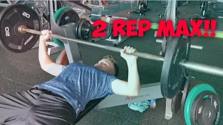 60KG Bench Press for 2 Reps, 78KG bodyweight