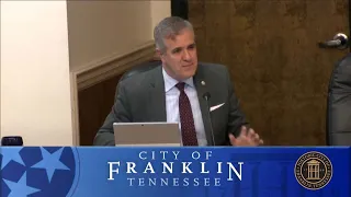 City of Franklin, Budget and Finance Meeting 1-20-2022