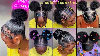 💅🏼🧞‍♀️new 𝐏𝐢𝐧𝐭𝐞𝐫𝐞𝐬𝐭 short 4c Natural Hairstyles compilation + Slayed Edges 2024🩵🦅