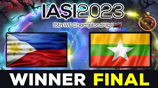 WINNER'S FINAL !! PHILIPPINES vs MYANMAR - IESF ASIA 2023 RIYADH DOTA 2
