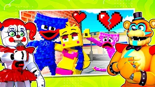 Circus Baby and Glamrock Freddy REACT to Toy Chica LOVES Huggy Wuggy? - EnchantedMob Animation