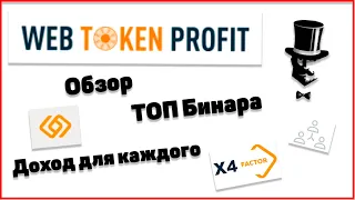 WEB TOKEN PROFIT - Бинарный маркетинг от WTP//Обзор