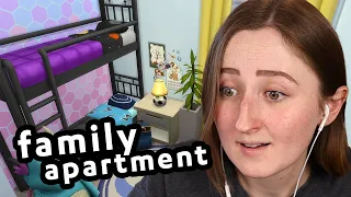 i tried building a sims apartment for a BIG family