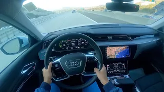 NEW Audi E-Tron SUV POV Test Drive and Walkaround Electric EV